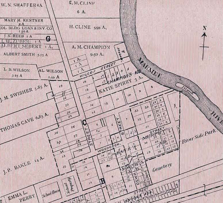 1905 Map of Antwerp Paulding County Ohio