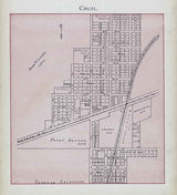 1905 Map of Cecil Paulding County Ohio