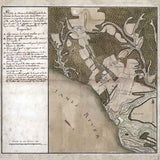 1781 Map of Jamestown Virginia Region