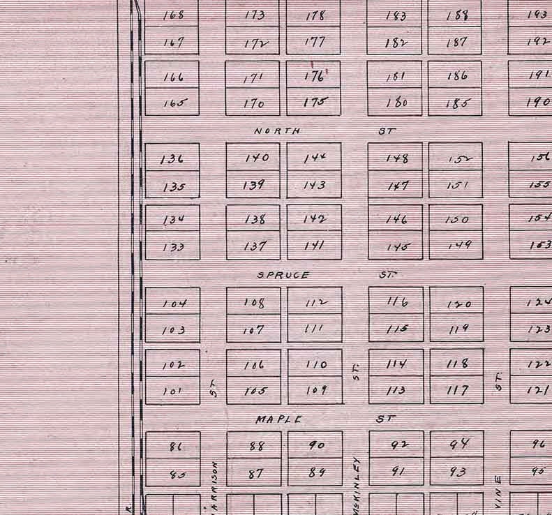 1905 Map of Haviland Paulding County Ohio
