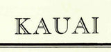1954 Topo Map of Kauai Hawaii Quadrangle