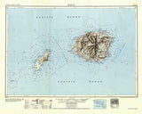 1954 Topo Map of Kauai Hawaii Quadrangle