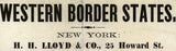 1861 Map of the Western Border States Military Portraits