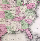 1863 Map of Military Map of the United States