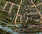 1878 Panoramic Map of Chicopee Massachusetts