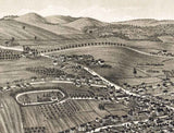 1885 Panoramic Map of Fairport New York