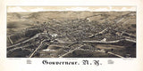 1885 Panoramic Map of Gouverneur New York