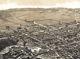 1885 Panoramic Map of Gouverneur New York