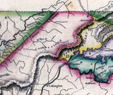 1817 Map of the State of Tennessee