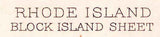 1889 Topo Map of Block Island Rhode Island New Shoreham