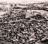 1894 Panoramic Map of Houlton Aroostook County Maine