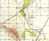 1943 Topo Map of Cochise Arizona Quadrangle