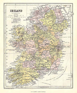 1874 Map of Ireland