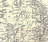 1885 Map of Australia and New Zealand