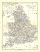 1885 Map of England and Wales