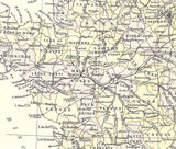 1885 Map of France