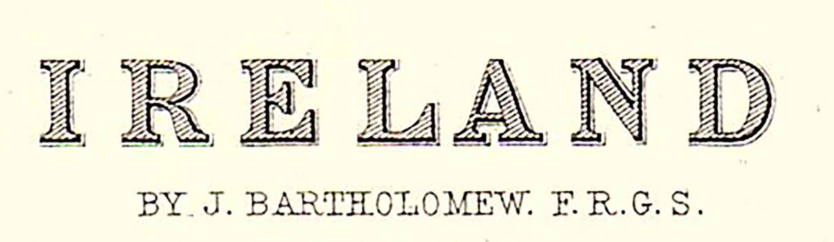 1885 Map of Ireland