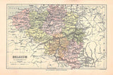 1888 Map of Belgium