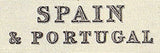 1888 Map of Spain and Portugal