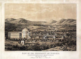 1856 Panoramic View of University of Virginia