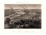 1863 Panoramic Map of Richmond Virginia