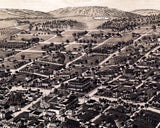 1885 Panoramic Map of Tallahassee Florida