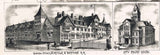 1891 Panoramic Map of Roanoke Virginia