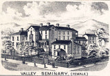 1891 Panoramic Map of Waynesboro Virginia