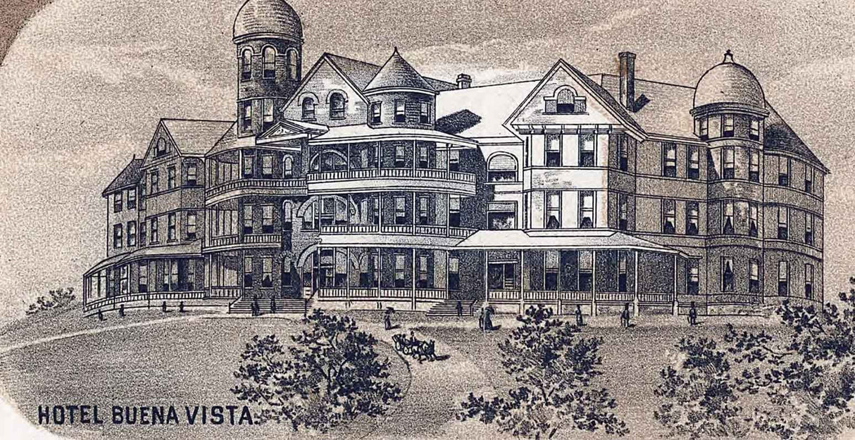 1891 Panoramic Map of Buena Vista Virginia