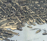 1893 Panoramic Map of Jacksonville Florida