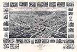 1907 Panoramic Map of Suffolk Nansemond County Virginia