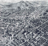 1912 Panoramic Map of Bristol Virginia & Tenn