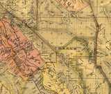 1876 Map of Napa County California