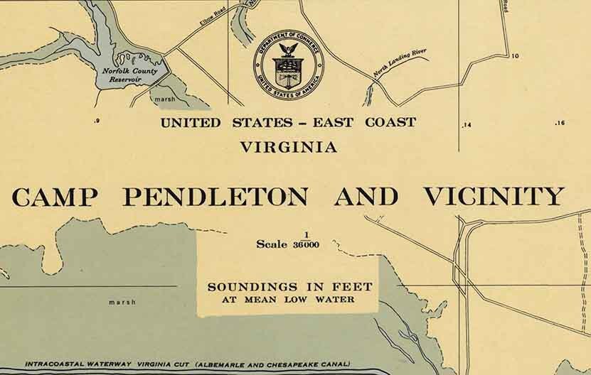 1946 Map of Camp Pendleton and Vicinity