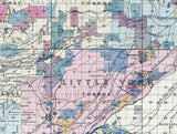 1880 Map of Nevada County California