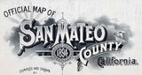 1894 Map of San Mateo County California