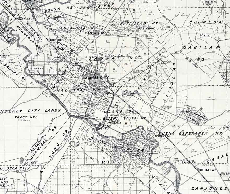 1898 Map of Monterey County California