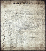 1889 Map of Robertson County Texas