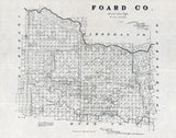 1891 Farm Line Map of Foard County Texas