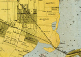 1891 Map of the County and City of Galveston Texas