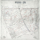 1894 Map of Hood County Texas