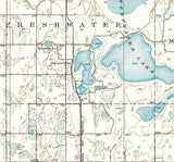 1931 Topo Map of Devils Lake Quad North Dakota