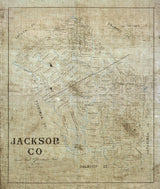 1896 Map of Jackson County Texas Texana