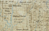 1896 Map of Jackson County Texas Texana