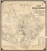 1897 Farm Line Map of Bexar County Texas