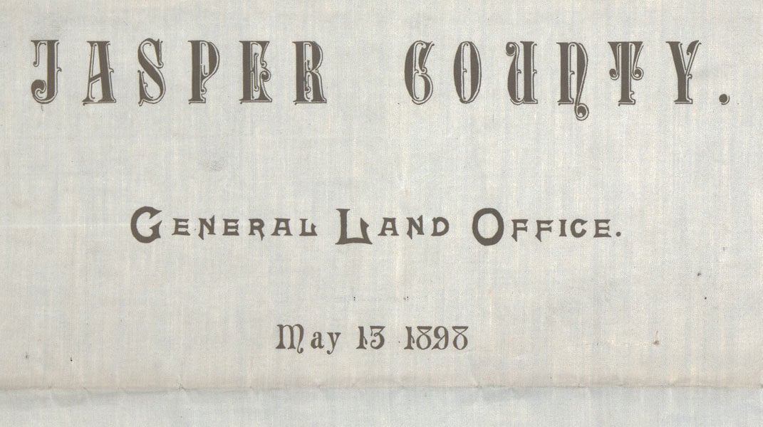 1898 Map of Jasper County Texas