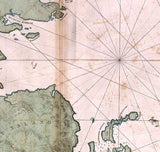 1776 Map of Mount Desert Island Maine and Neighboring Coast