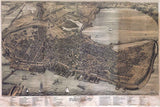 1876 Panoramic Map of Portland Maine