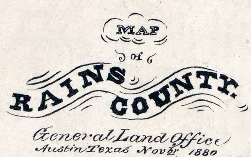 1870 Farm Line Map of Stephens County Texas