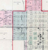 1884 Map of McPherson McPherson County Kansas